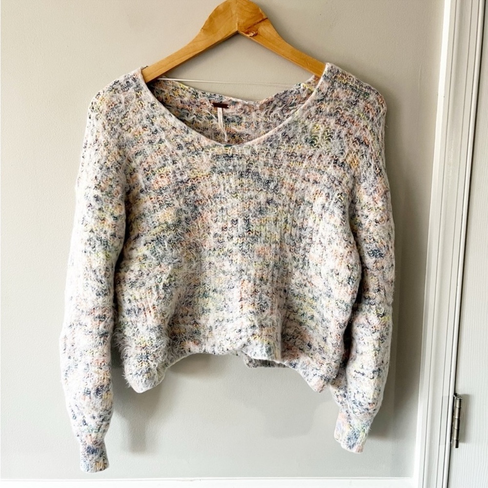 Free people small fuzzy sweater